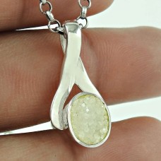 Tempting!! 925 Sterling Silver Druzy Pendant Fabricante