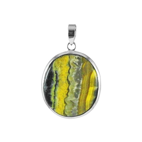 Melodious Bumble Bee Gemstone Sterling Silver Pendant Jewellery
