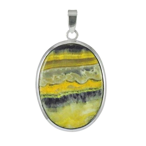 Natural Beauty Bumble Bee Gemstone Sterling Silver Pendant Jewellery Supplier