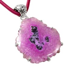 Classy Natural ! Solar Fossil 925 Sterling Silver Pendant