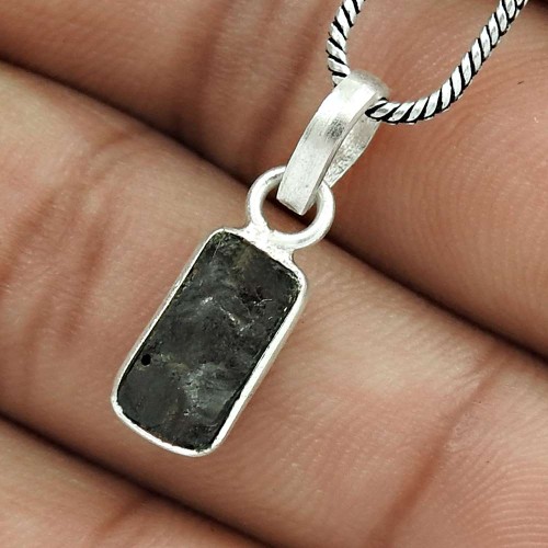 925 Sterling Silver Jewelry Rock Lava Gemstone Pendant P87