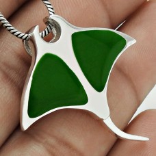 Well-Favoured 925 Sterling Silver Inlay Gemstone Pendant Handmade Jewelry C87