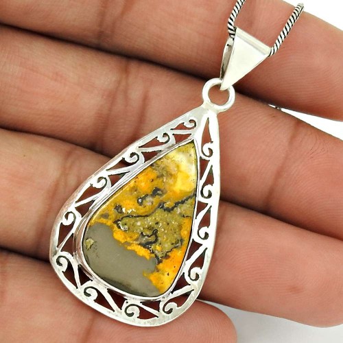 Bumble Bee Gemstone Pendant 925 Sterling Silver Traditional Jewelry AZ18