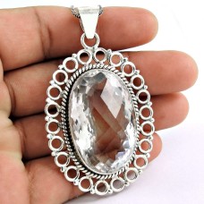 925 sterling silver jewelry Trendy Crystal Gemstone Pendant
