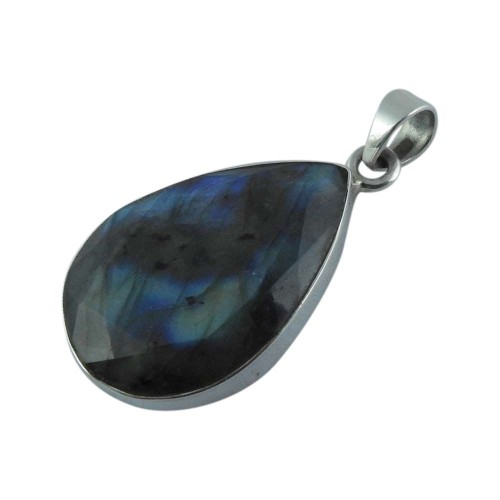 New Exclusive Style! 925 Sterling Silver Labradorite Pendant