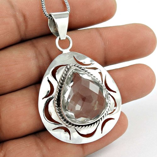 sterling silver fashion jewelry FashionCrystal Gemstone Pendant