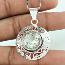925 Silver Jewellery High Polish Crystal Gemstone Pendant Großhandel