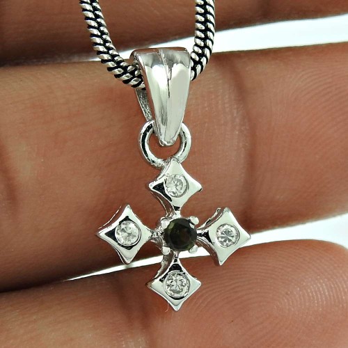 Well-Favoured CZ Gemstone 925 Sterling Silver Pendant Jewellery