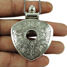 Well-Favoured 925 Sterling Silver Pendant Sterling Silver Artisan Jewellery