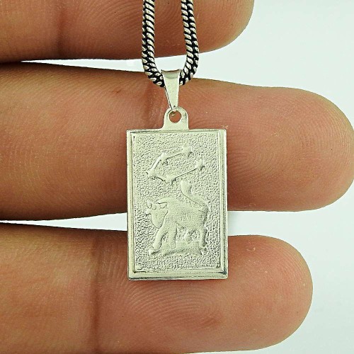 Lovely 925 Sterling Silver Pisces Zodiac Pendant Jewellery