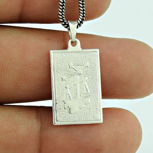Stunning 925 Sterling Silver Pisces Zodiac Pendant Jewellery