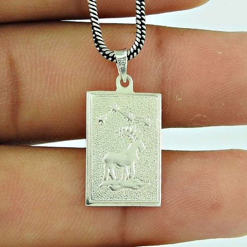 Charming 925 Sterling Silver Zodiac Pendant Jewellery