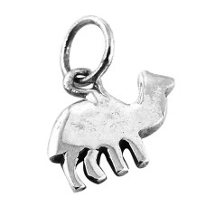 Big Natural Top! 925 Sterling Silver Camel Charm Pendant