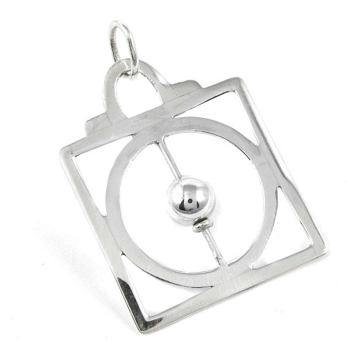 925 Sterling Silver Jewellery High Polish Silver Pendant Fabricant