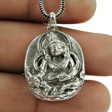Classic 925 Sterling Silver Goddess Pendant Traditional Silver Jewellery