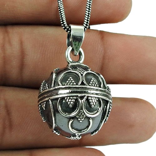 Amusable 925 Sterling Silver Ball Pendant 925 Sterling Silver Jewellery
