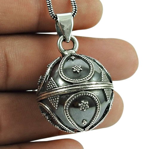 Stylish 925 Sterling Silver Ball Pendant 925 Sterling Silver Jewellery