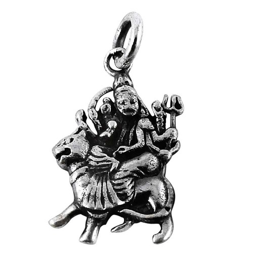 Maa Durga 925 Sterling Silver Handmade Pendant