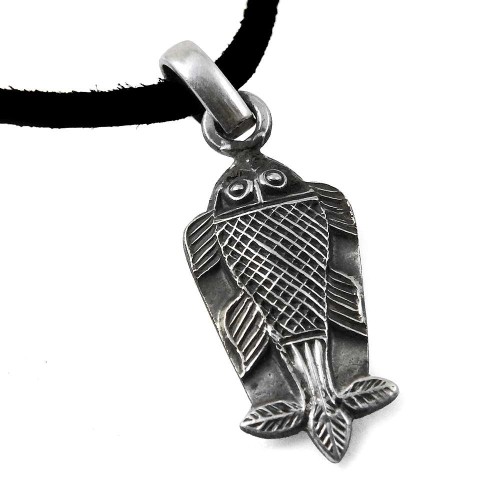 Fish Style ! 925 Sterling Silver Pendant