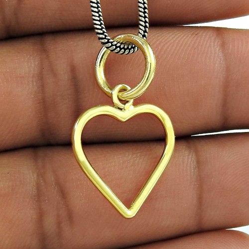 New Awesome 925 Sterling Silver Jewellery Heart Pendant