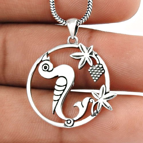 Great Collection Handmade 925 Sterling Silver Bird Pendant Wholesaler India