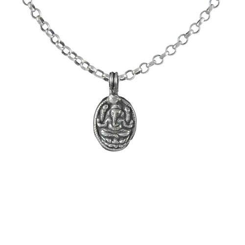 Oxidised Ganesh Pendant! Handmade 925 Sterling Silver Jewellery