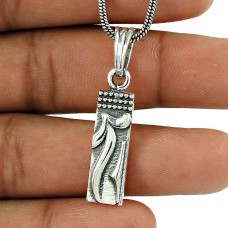 Women Gift HANDMADE Jewelry 925 Solid Sterling Silver Geometric Pendant FR2