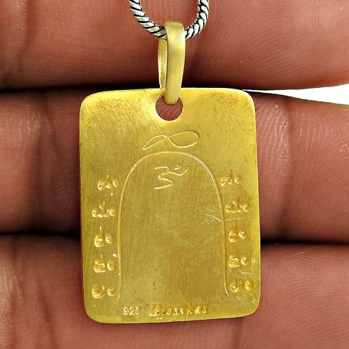 Soigne Gold Plating Solid 925 Sterling Silver Pendant