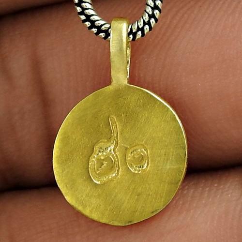 suave Gold Plating Solid 925 Sterling Silver Pendant