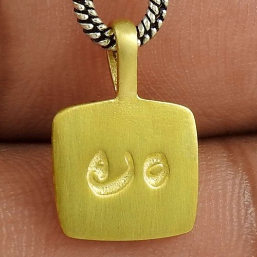 2018 Fashion Gold Plating Solid 925 Sterling Silver Pendant