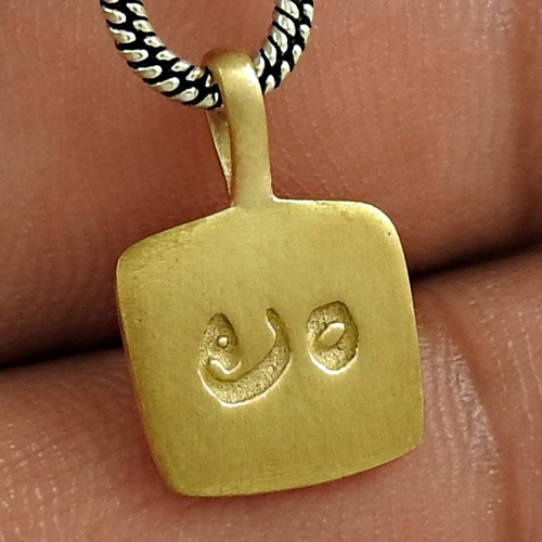 Beautiful Gold Plating Solid 925 Sterling Silver Pendant