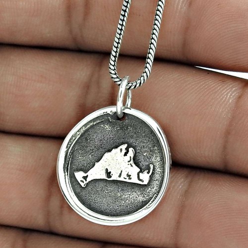 Stunning 925 Sterling Silver Pendant Jewelry