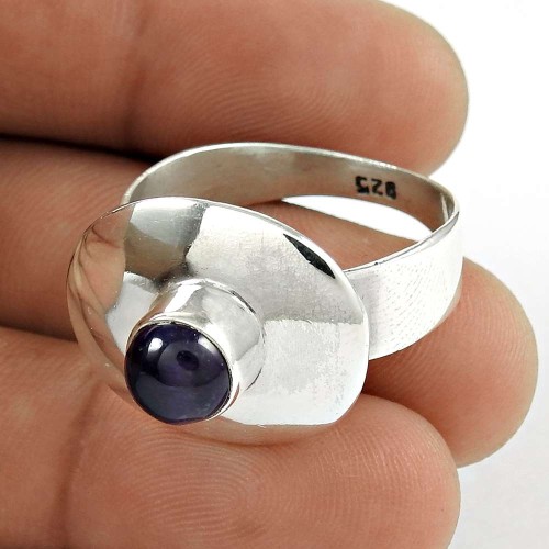 925 Silver Jewellery Ethnic Amethyst Gemstone Ring Wholesaling