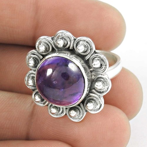 Delicate Light!! 925 Sterling Silver Amethyst Ring Wholesale