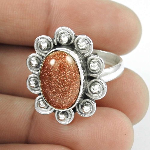 Big Love's Victory! 925 Silver Red Sunstone Ring