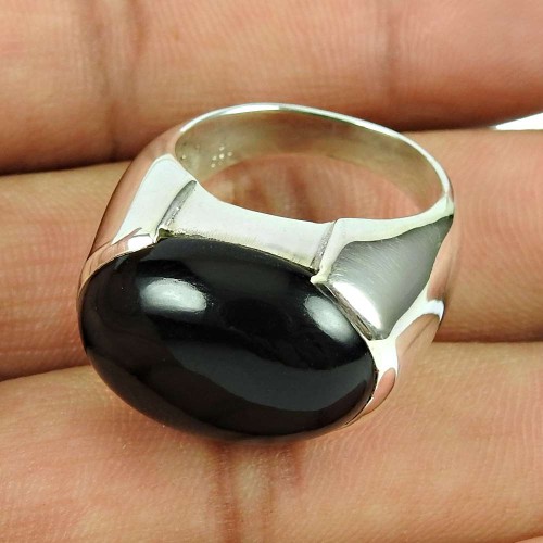 925 Sterling Silver Antique Jewellery Beautiful Black Onyx Gemstone Ring Lieferant