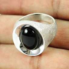 925 Silver Jewellery Traditional Black Onyx Gemstone Ring Lieferant