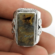 925 Silver Jewellery Beautiful Bronzite Gemstone Ring Manufacturer