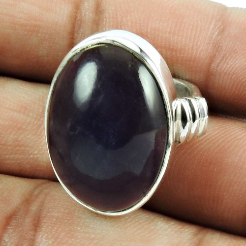 Classic Design Sterling Silver Jewellery Personable Amethyst Gemstone Ring