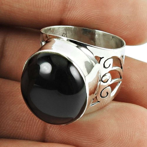 Personable Smoky Quartz Gemstone Sterling Silver Ring 925 Silver Jewellery
