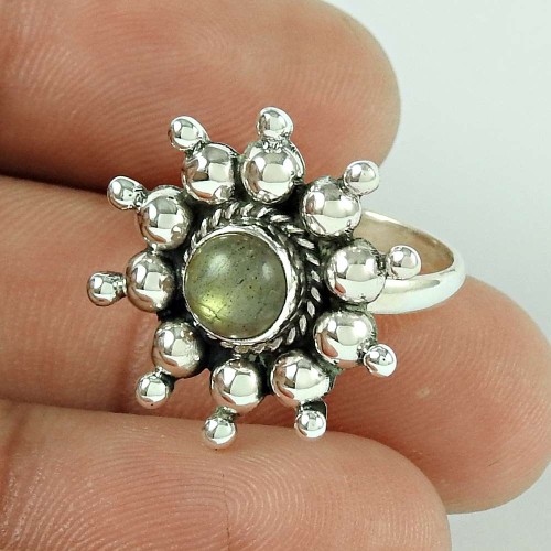 New Fashion Design! 925 Silver Labradorite Ring Wholesaling