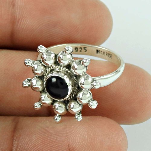 Jumbo Fantastic!! 925 Silver Black Onyx Ring
