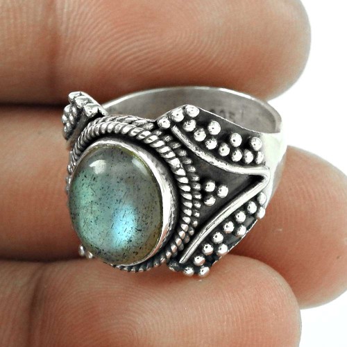 Before Time!! Labradorite 925 Sterling Silver Ring
