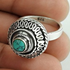 Passionate Love! 925 Silver Turquoise Ring