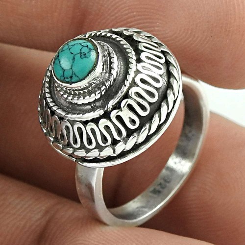 Precious! 925 Silver Turquoise Ring
