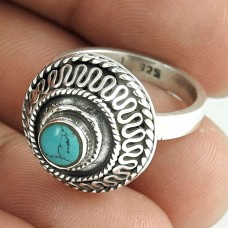 Very Delicate! 925 Silver Turquoise Ring