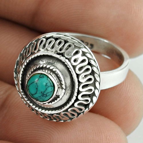 Big Love's Victory! 925 Silver Turquoise Ring