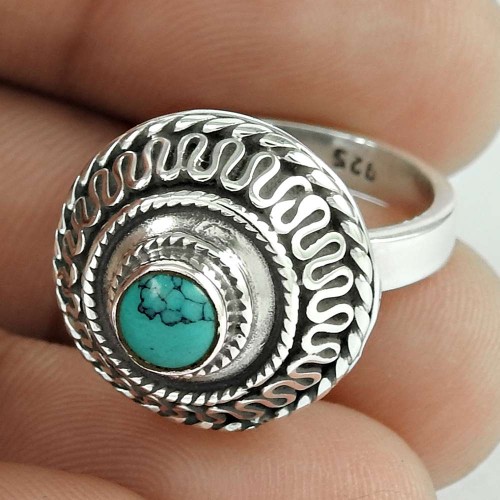 Big Amazing! 925 Silver Turquoise Ring
