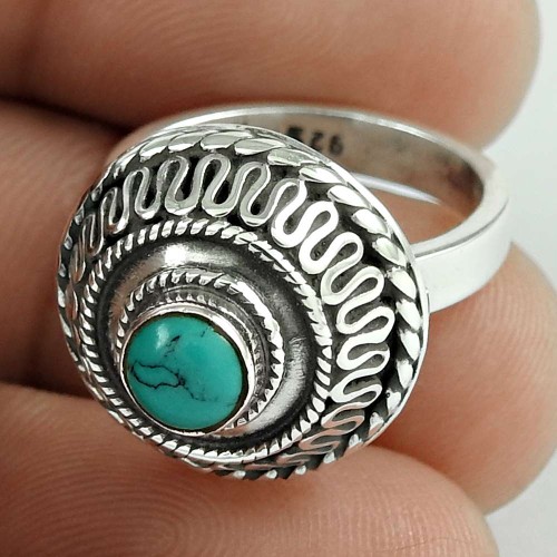 Mystic Princess! 925 Silver Turquoise Ring