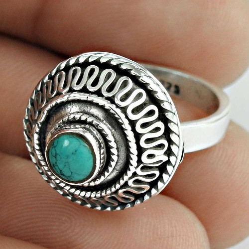 Spell! 925 Silver Turquoise Ring Lieferant